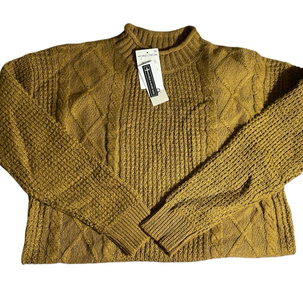 NWT BP Nordstrom Womens Cable Knit Sweater Dress XS - Picture 6 of 8